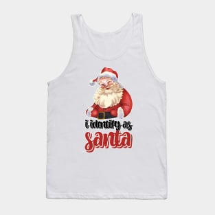 I Identify As Santa Funny Christmas Pajamas For Dad X Mas Tank Top